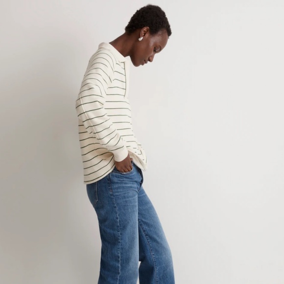Madewell Betterterry Polo Sweatshirt NWT Size XS - Picture 4 of 9